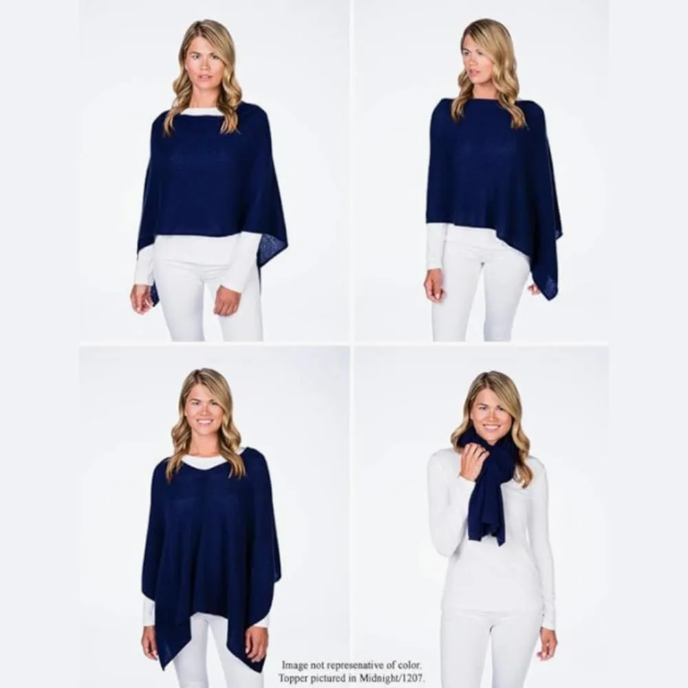 cashmere poncho dress topper 5