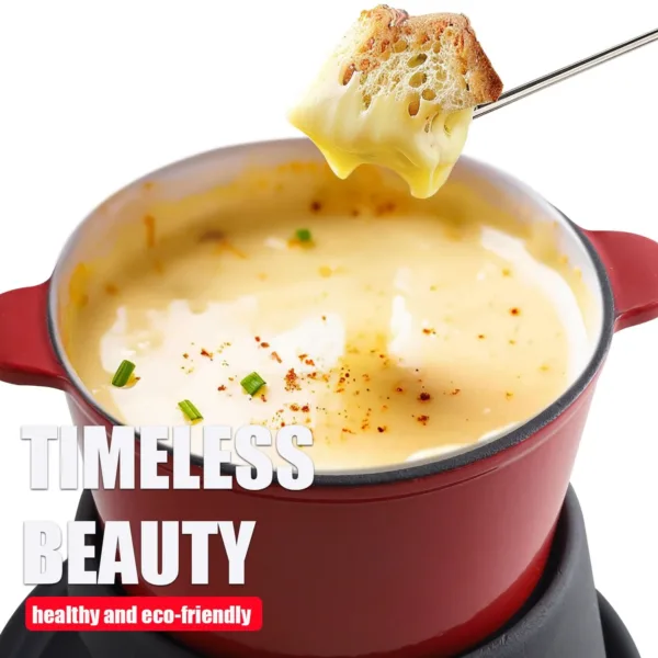 cast iron fondue pot 2