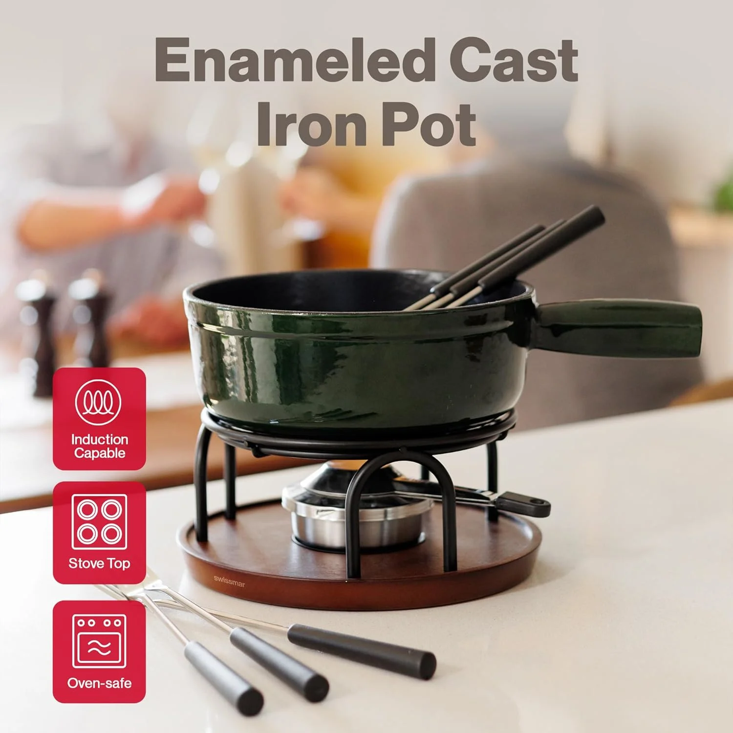 cast iron fondue set 2