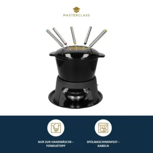 cast iron fondue set 3