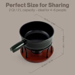 cast iron fondue set 7