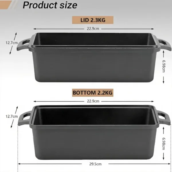 cast iron loaf pan 3