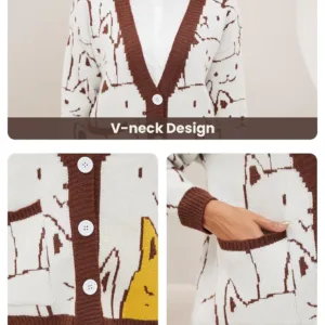cat cardigan sweater women 6