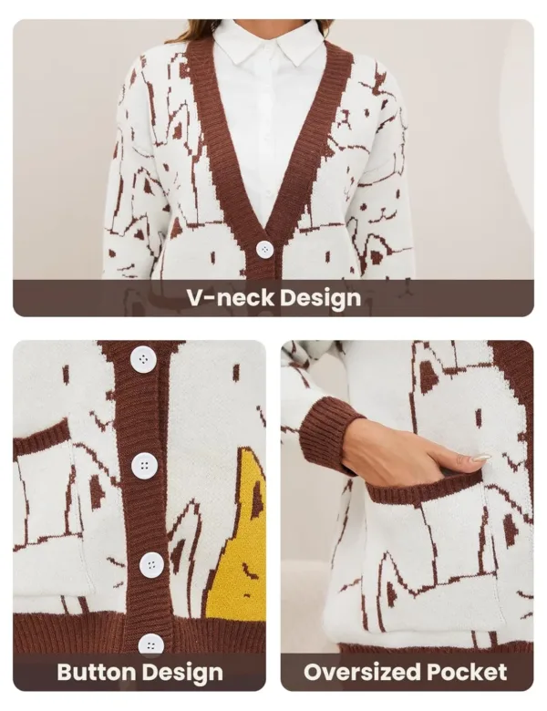 cat cardigan sweater women 6