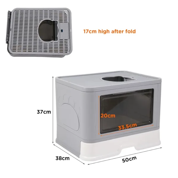 cat litter box foldable 3