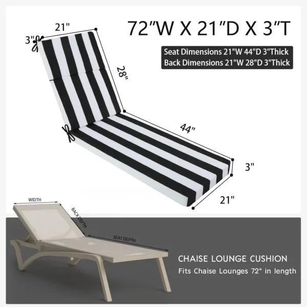 chaise lounge cushion outdoor 2