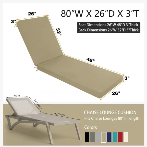 chaise lounge cushions outdoor 2