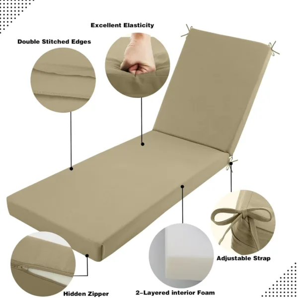 chaise lounge cushions outdoor 7