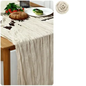 cheesecloth table runner 1