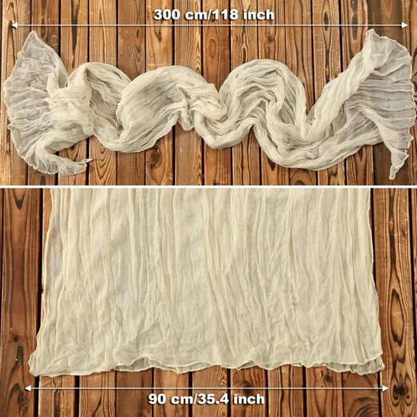 cheesecloth table runner 2