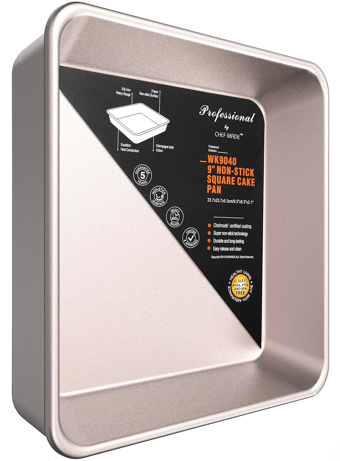 chefmade square cake pan 1