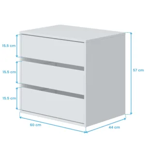 chest drawers white dresser 3