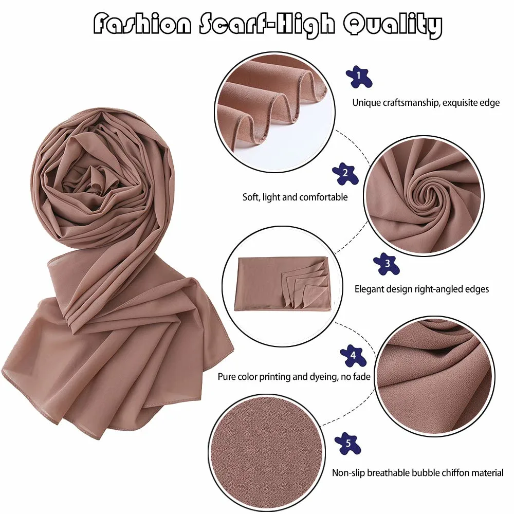 chiffon head scarf 2