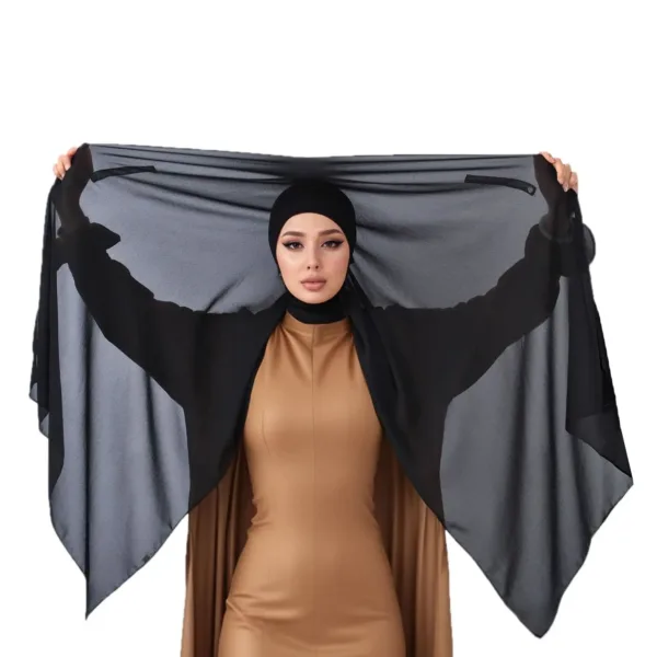 chiffon hijab scarf magnetic 1