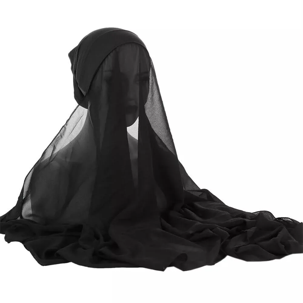 chiffon hijab undercap 3