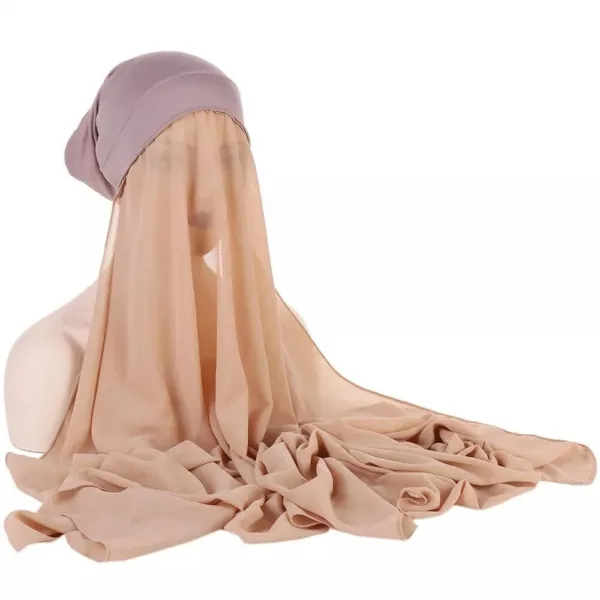 chiffon hijab undercap 6
