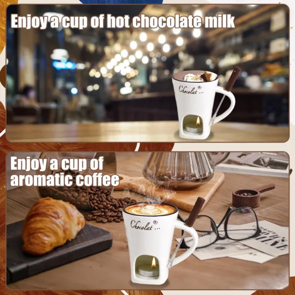 chocolate fondue mug set 5