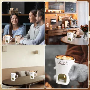 chocolate fondue mug set 7