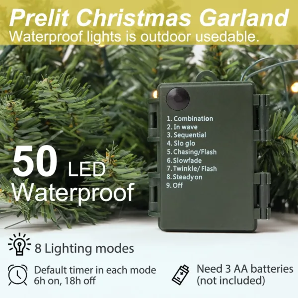 christmas garland led 4