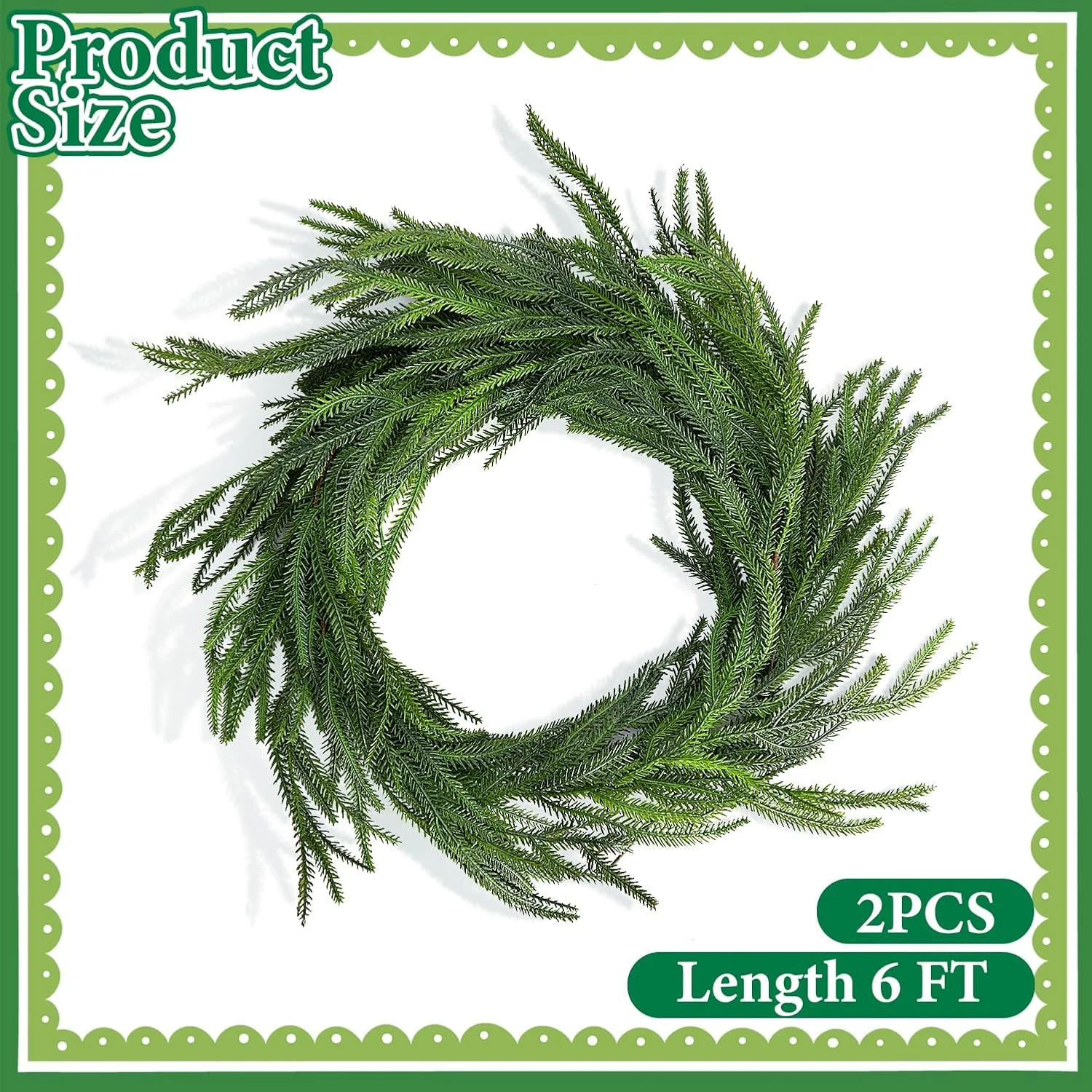 christmas pine garland 2