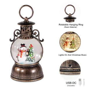 christmas snow globe lantern 5