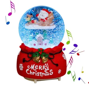christmas snow globe santa 1