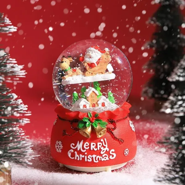 christmas snow globe santa 3