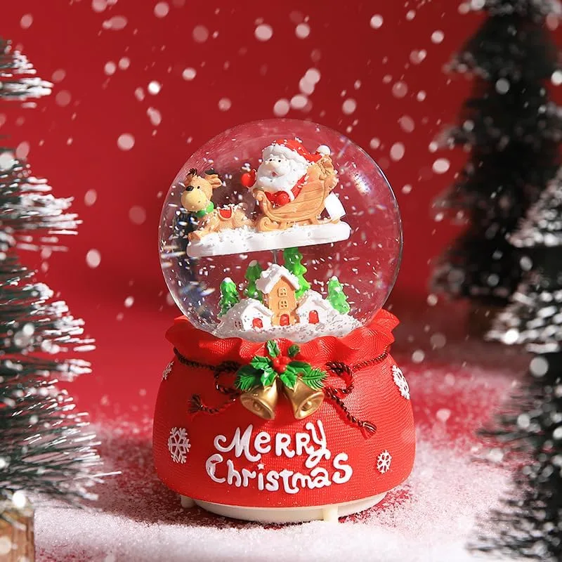 christmas snow globe santa 3