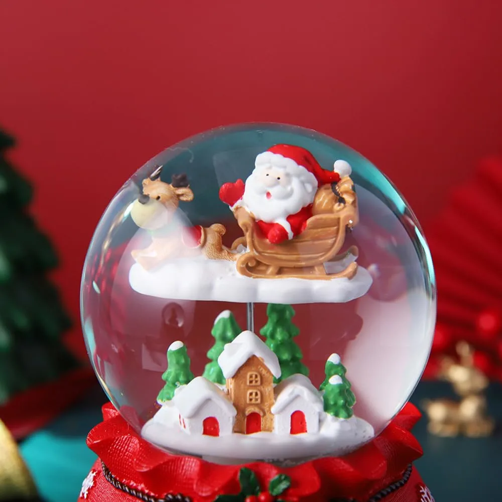 christmas snow globe santa 4
