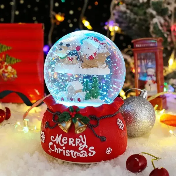 christmas snow globe santa 5