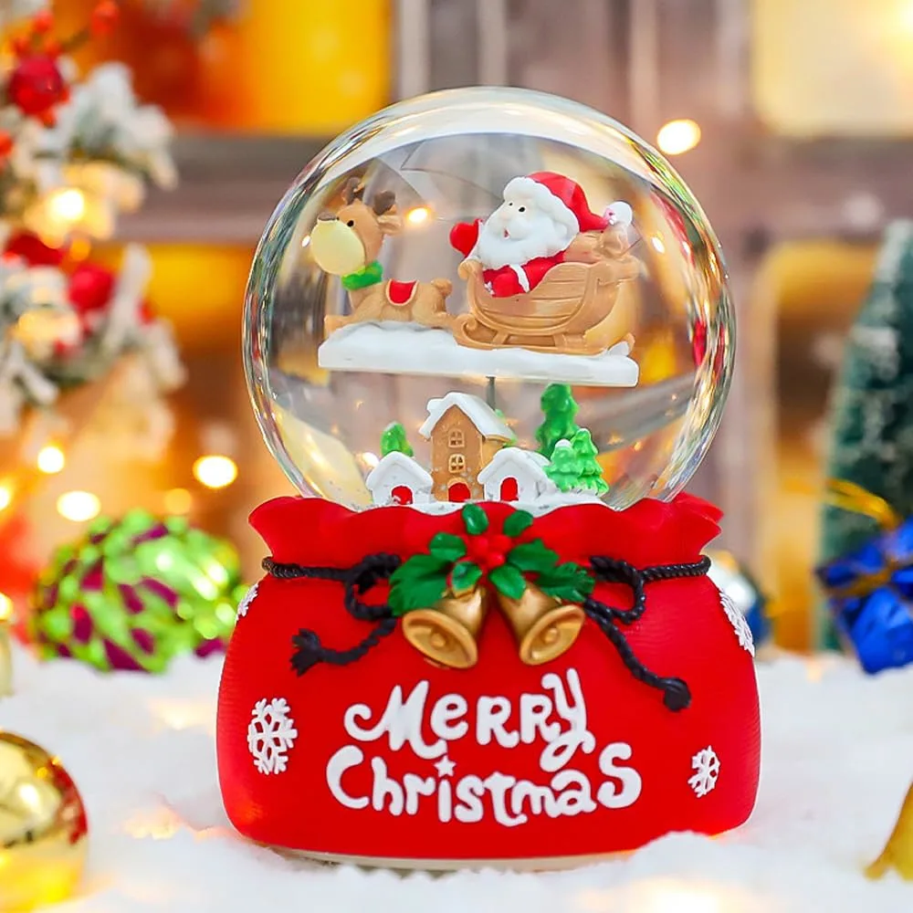 christmas snow globe santa 7