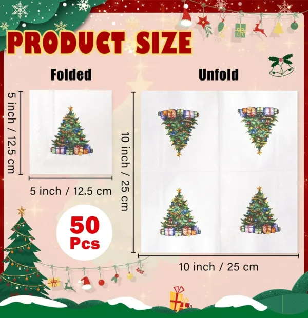 christmas tree napkins 2