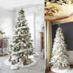 christmas tree skirt fur 2