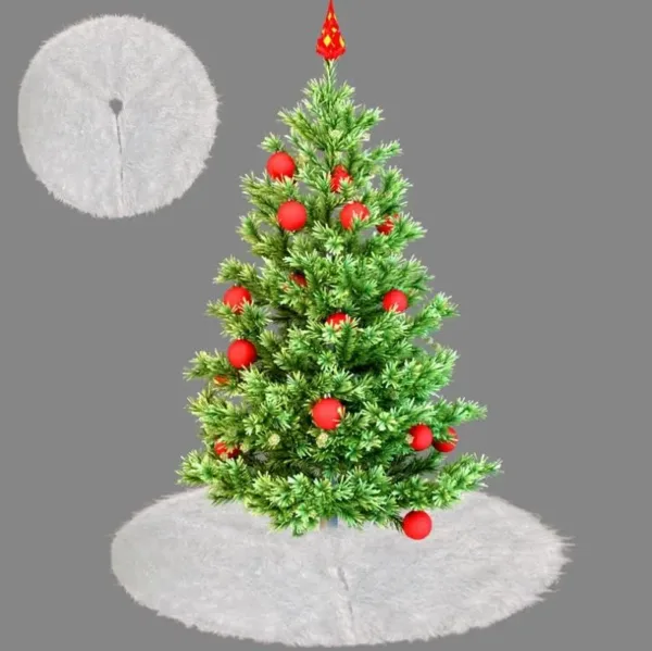 christmas tree skirt fur 6
