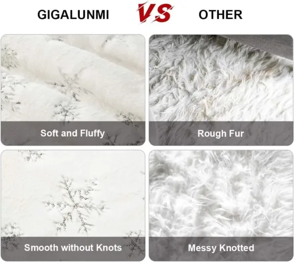 christmas tree skirt white 2