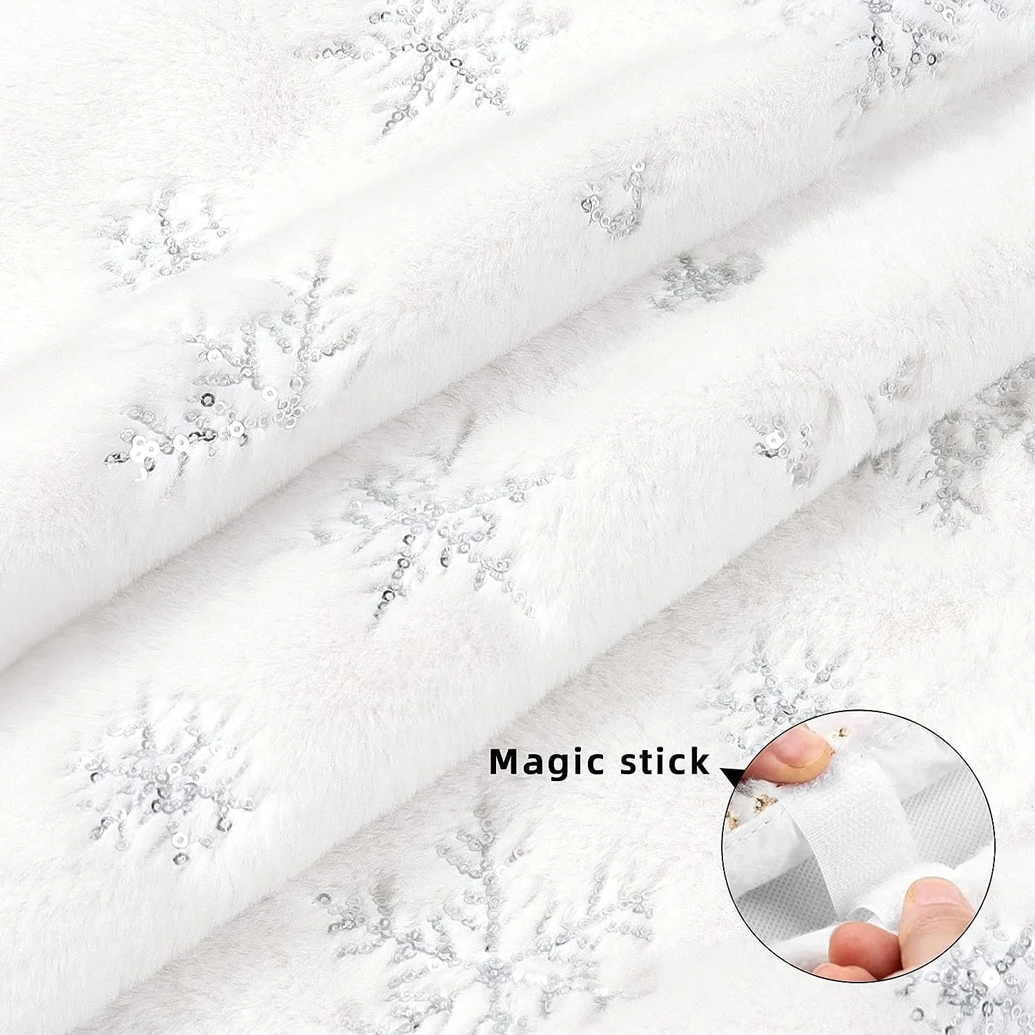 christmas tree skirt white 3
