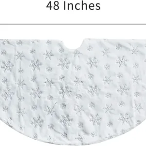 christmas tree skirt white 7