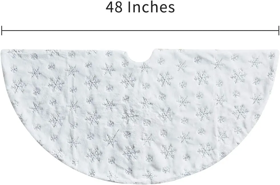 christmas tree skirt white 7