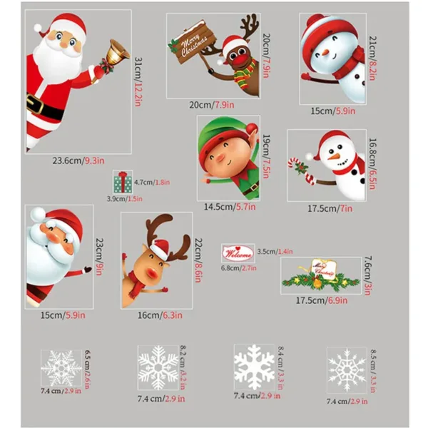 christmas window clings 3