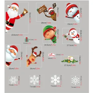 christmas window clings 3