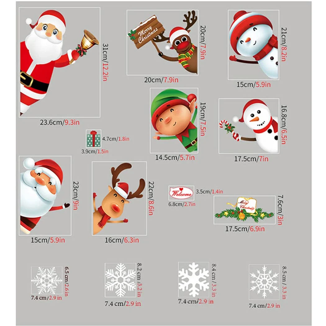 christmas window clings 3