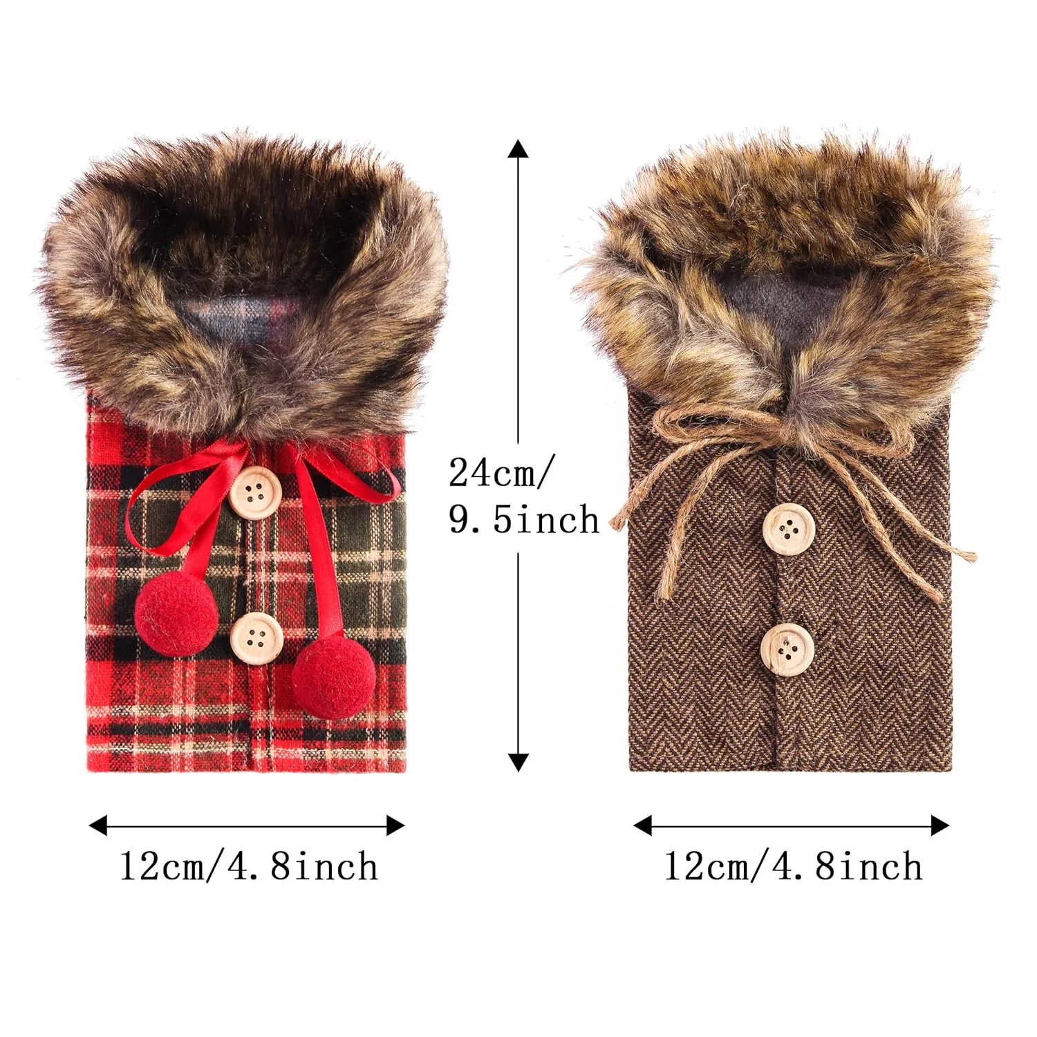 christmas wine bottle cover 2