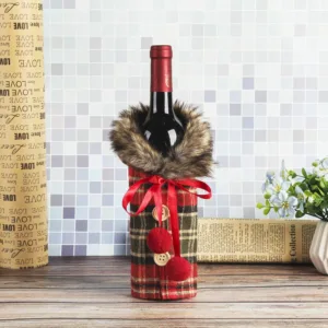 christmas wine bottle cover 4