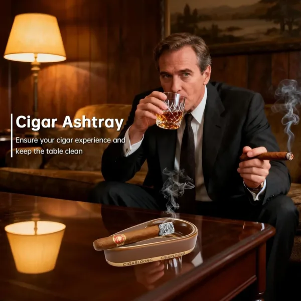 cigar ashtray ceramic portable 2