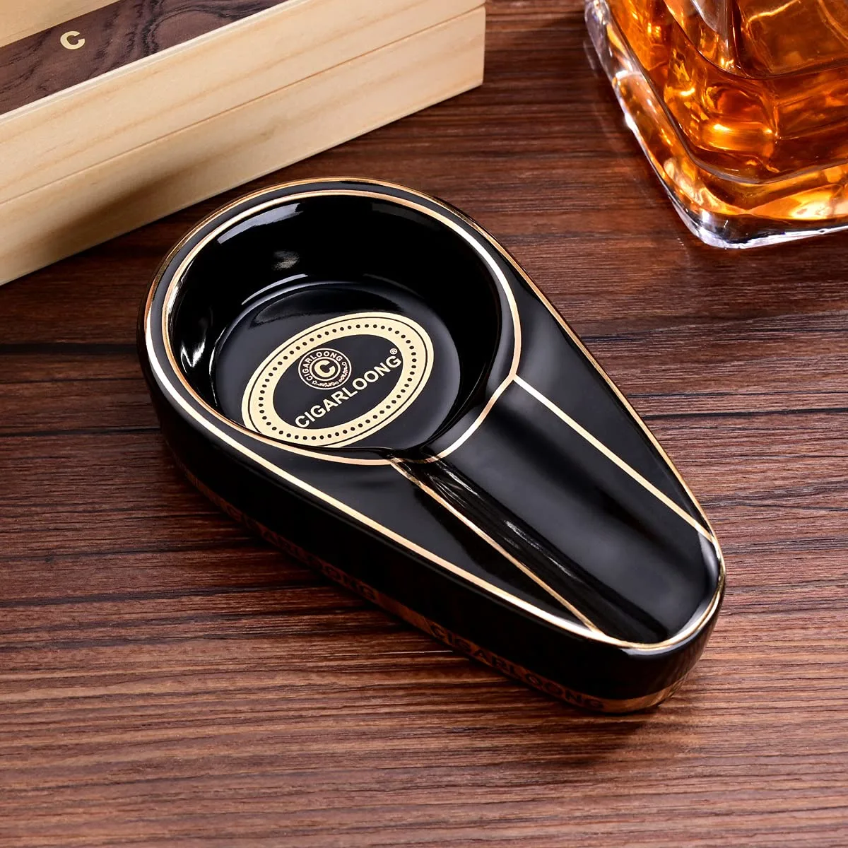 cigar ashtray ceramic portable 3