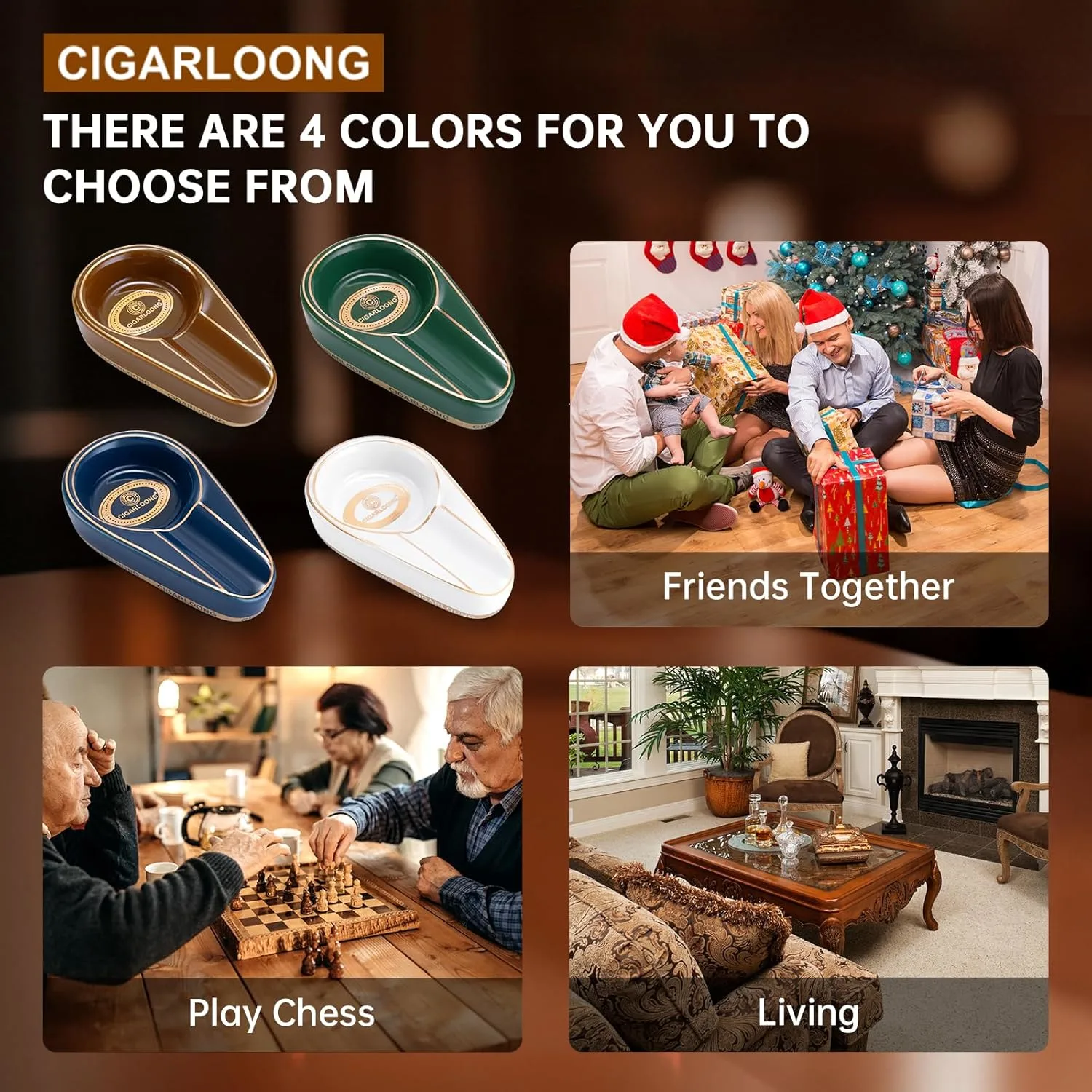 cigar ashtray ceramic portable 6