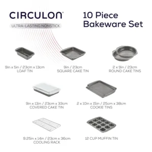 circulon nonstick bakeware set 2