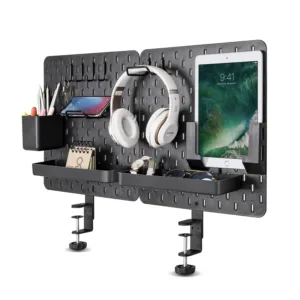 clamp on desk pegboard 1