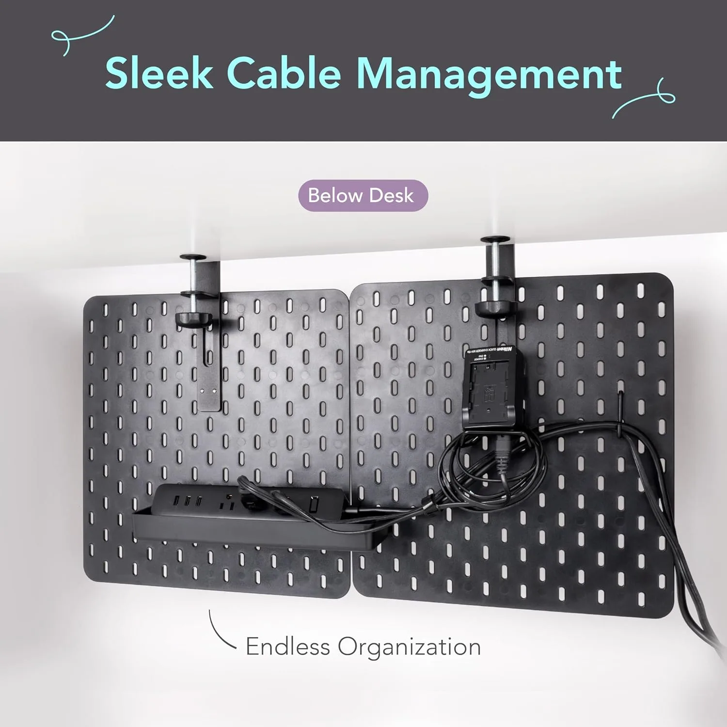 clamp on desk pegboard 6