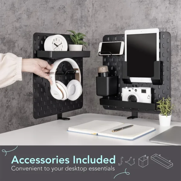 clamp on desk pegboard 7